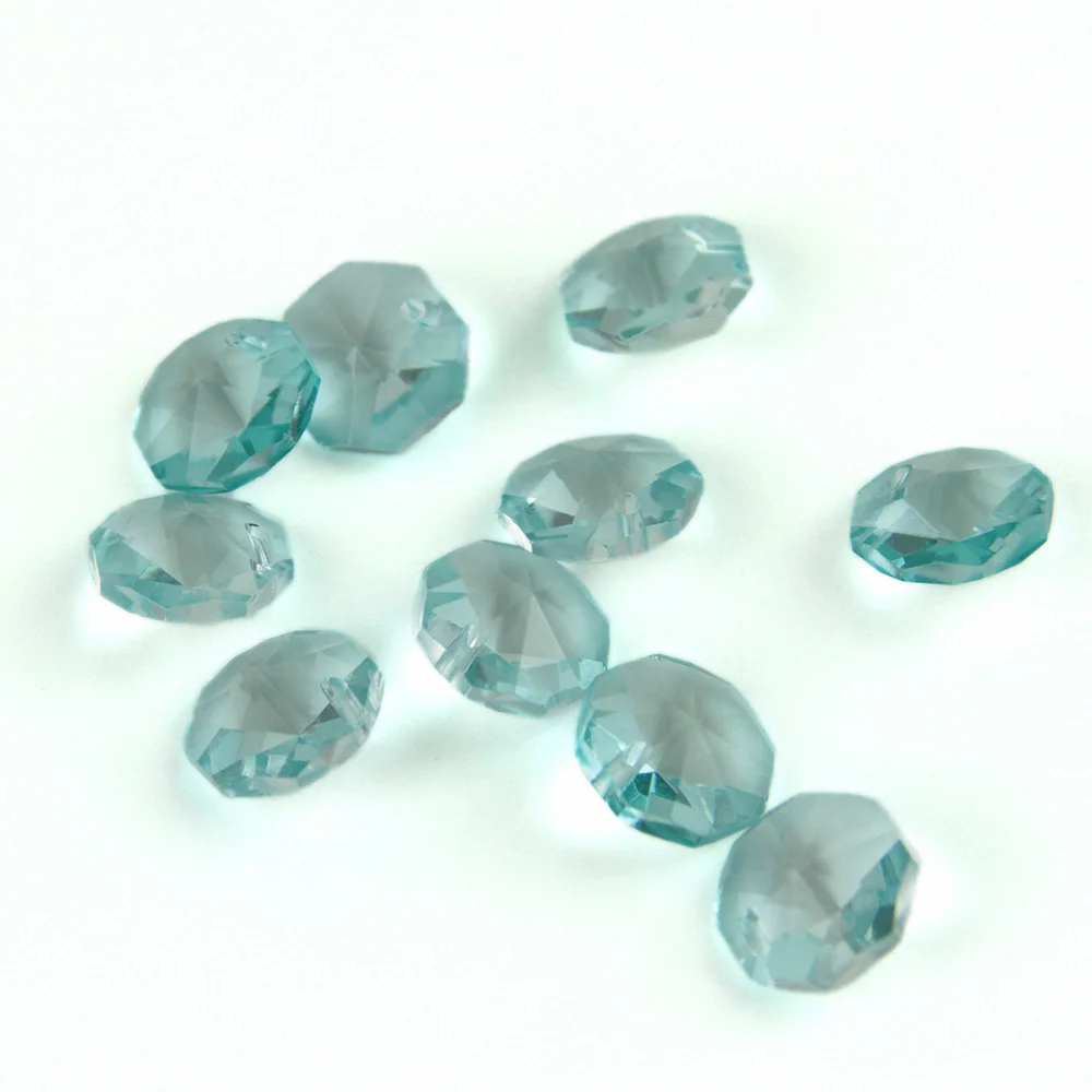 2000 шт. 14 ММ ЛЮСТРА восьмиугольник бусины висит Кристалл бисера двери/окна 1