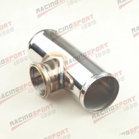 stainless steel turbo charge 2 5 od t pipe for 50mm bov blow off valve adapter
