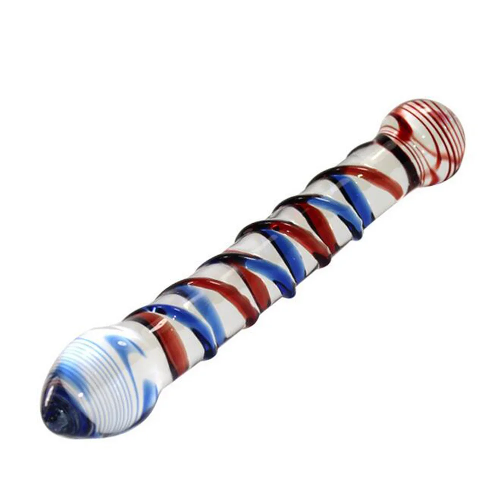 Pyrex стекло фаллоимитатор искусственный пенис член кристалл анальные бусинки butt