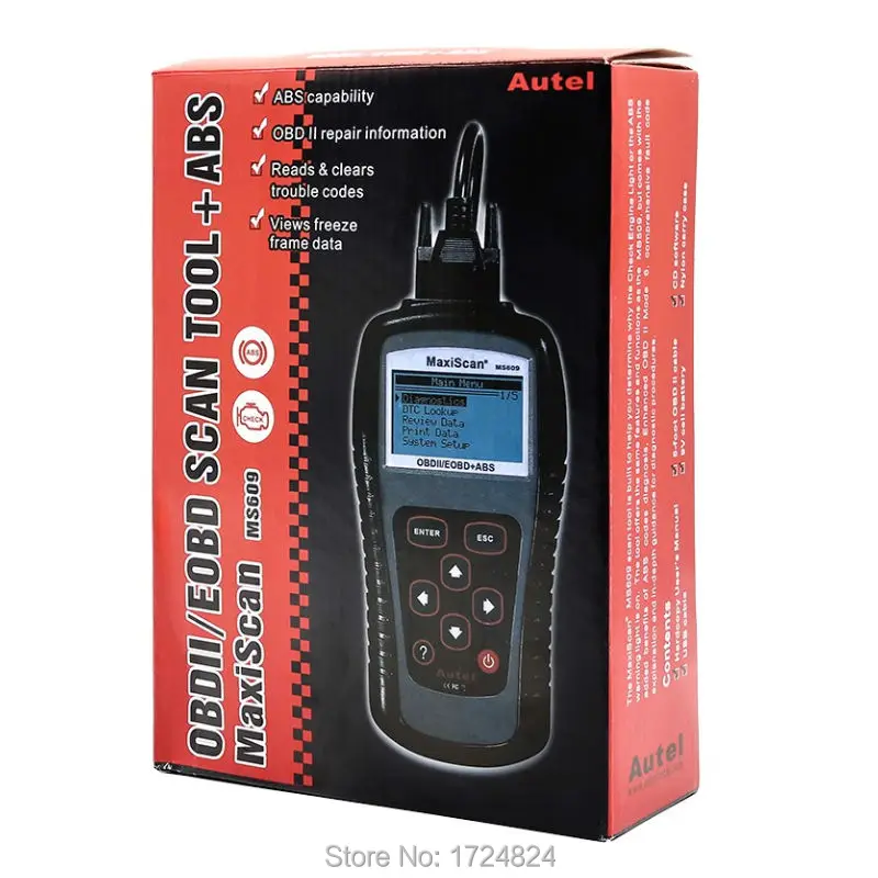Новое Прибытие MaxiScan MS609 Авто Code Reader С Высоким Качеством MS 609 Быстрая Доставка|auto code