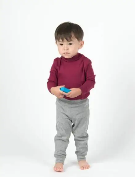 Боди с длинными рукавами для маленьких мальчиков и девочек хлопковая водолазка