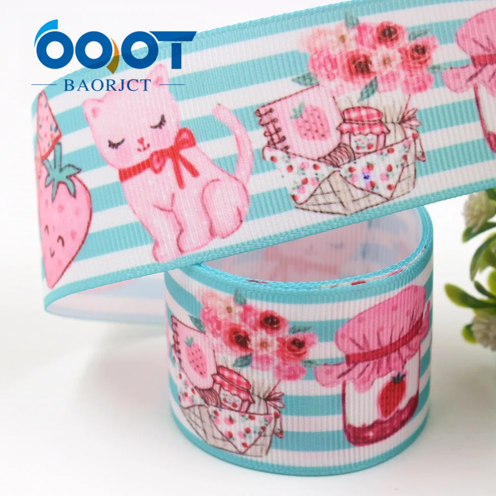 OOOT BAORJCT I-19711-1589, 38 мм 10 ярдов мультфильм термотрансферные печатные корсажные ленты, ленты ремесла, лук кепки DIY аксессуары