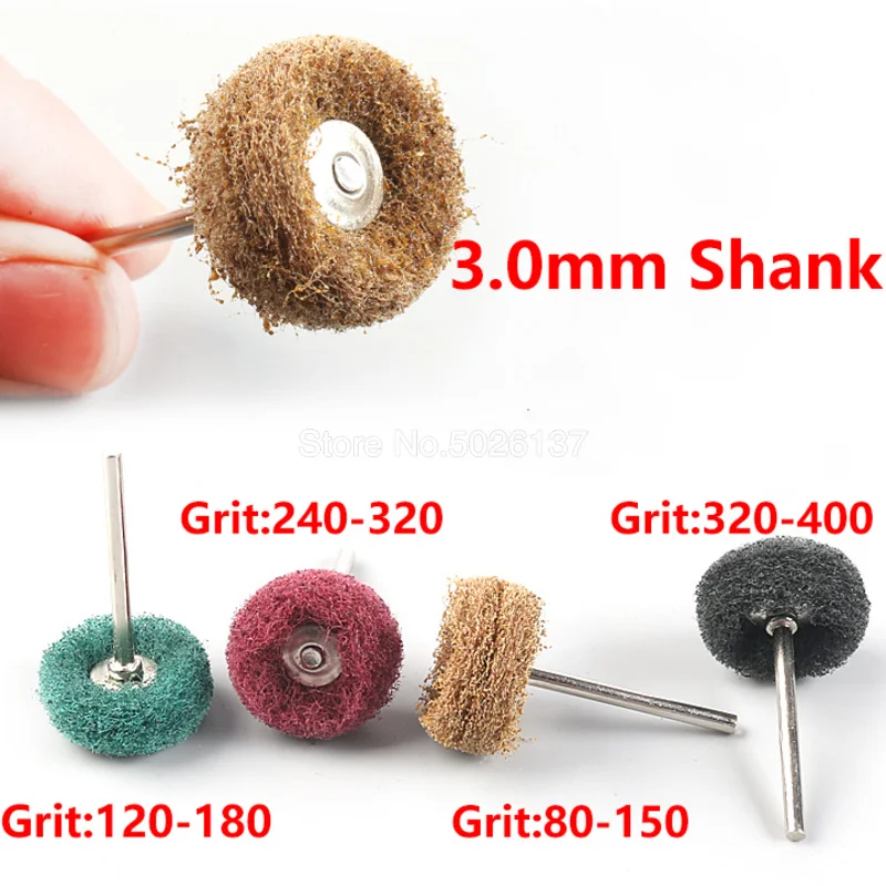 2 шт./лот мини щетка чистящая прокладка абразивные колеса нейлоновое волокно