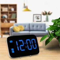led electronic alarm clock usb large led display voice control snooze backlight desktop digital table clocks watch home decor
