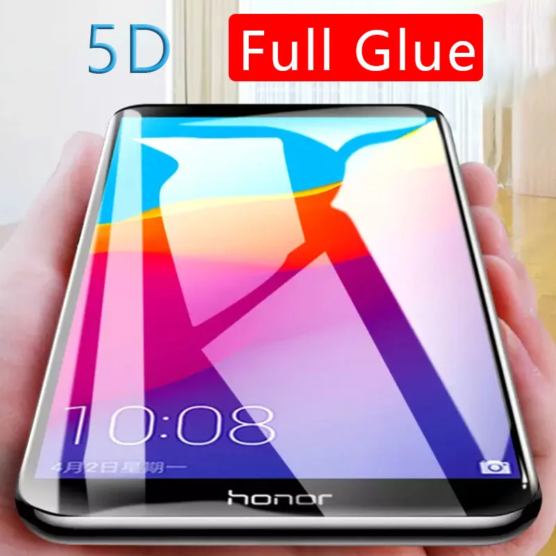 5d полностью проклеенное закаленное стекло для honor 7a 7c pro 7s 7x Защитное стекло для экрана Защитная пленка для телефона tremp для huawei honer