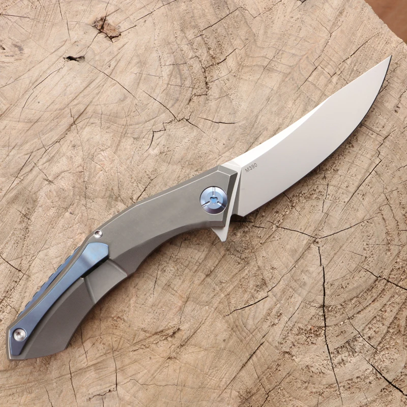 Green Thorn poluchetkiy titanium сплав Флип складной нож в форме m390 лезвие для кемпинга охоты