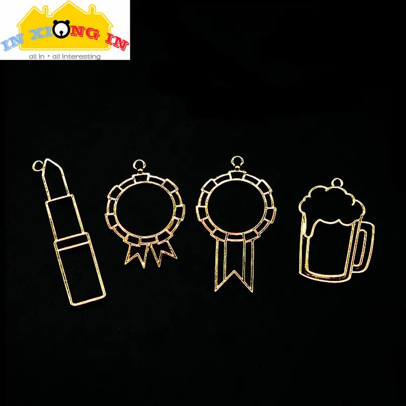 5 шт. крутой значок с открытой закрепкой сделай сам УФ полимер рамка для губной