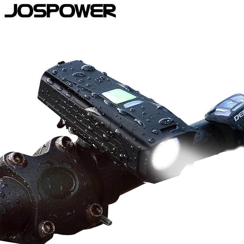 JOSPOWER новый водонепроницаемый USB зарядка светодиодный свет Велоспорт Передний