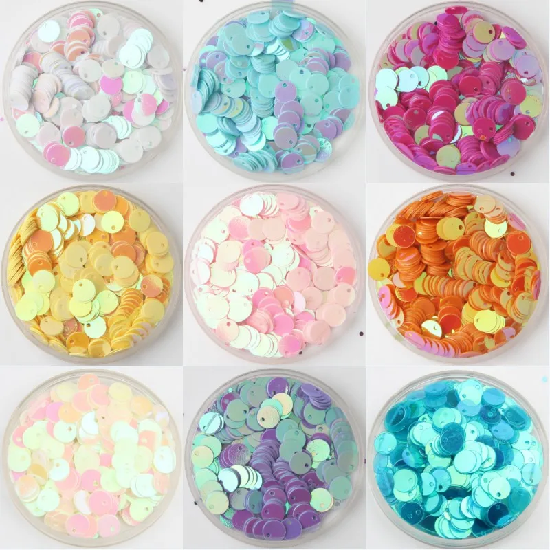 

iSequins 600Pcs 6mm Round Sequin DIY Sewing Accessories Para Manualidades PVC Paillette For Dress