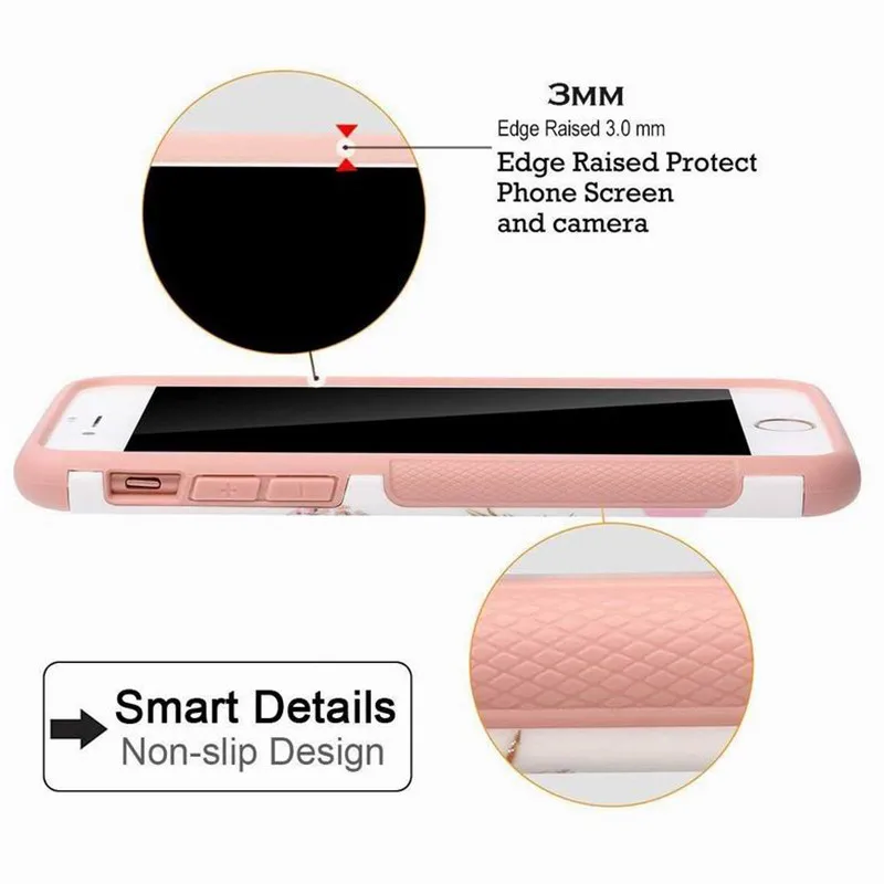 Для iphone 8 plus, двухслойный чехол из розового золота, дизайн, Жесткий ПК+ ТПУ, гибридный Чехол, свежий бампер, ананас, ударопрочный жесткий чехол с фруктами