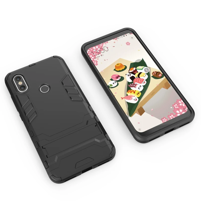 For Xiaomi MI 6X / Mi6X 5.99&quot Armor Case Heavy Hybrid Hard Soft Rugged Silicone Rubber Cover With Stand Kickstand | Мобильные