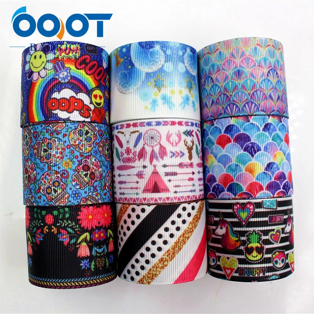 Ooot baorjct 179292,38 мм мультфильм печатных Grosgrain ленты, Костюмы аксессуары ювелирные изделия, DIY ручной работы подарочная упаковка декоративные