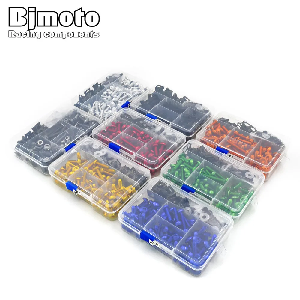

BJMOTO CNC Fairing Bolts Spire Speed Kit Fastener Clips Screw Spring Nuts Motorcycle Sportbike for Honda Yamaha Kawasaki Suzuki