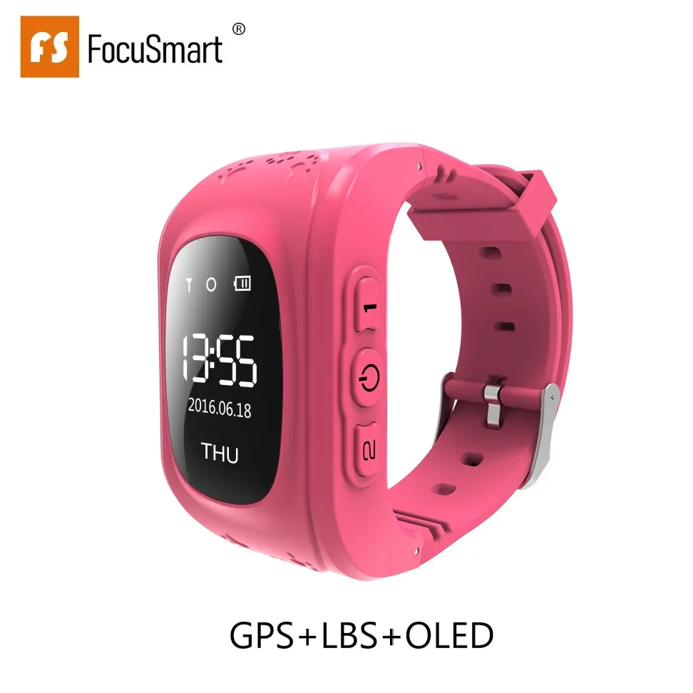 FocuSmart Q50 OLED Детский gps трекер SOS умный мониторинг анти потеря позиционирования