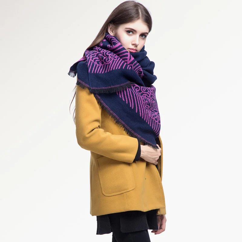 bufandas mujer 2015 moda bufanda del invierno pañuelos de marca desigual espesar fulares cachemira | Аксессуары для одежды