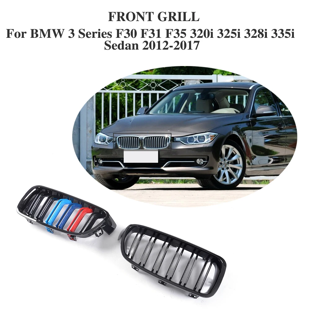 

ABS Car Front Grille Cover Decoration Trim For BMW 3 Series F30 F31 F35 320i 325i 328i 335i Sedan 4 Door 2012-2017