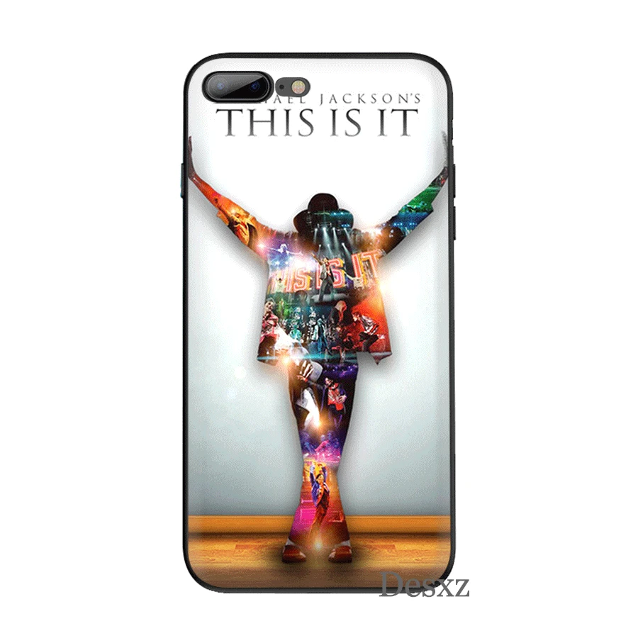 B1 Силиконовый ТПУ чехол для телефона Майкл Джексон для iPhone 11 Pro X XS Max XR iPhone 6 6s 7 8 Plus 5 5S SE защитный чехол - Цвет: B1
