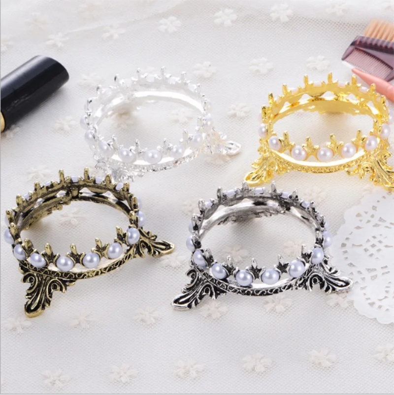 Корона Дизайн ногтей ручки brushs стойки жемчуг украшения Лак Salon Manicure Вырезка