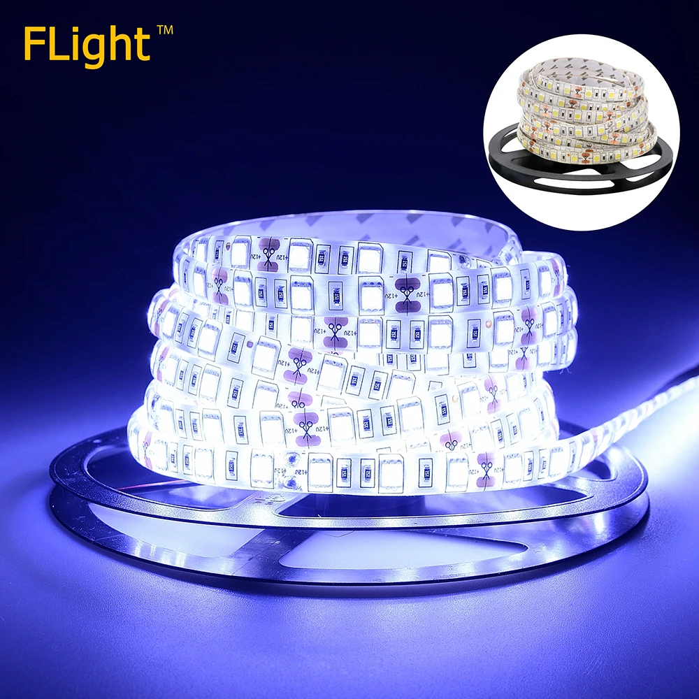 Фото Водонепроницаемый SMD5050 СВЕТОДИОДНЫЕ Ленты Белый/Теплый белый Лампы 60Led/m 5 м 300Led Водонепроницаемый SMD5050 СВЕТОДИОДНЫЕ Ленты Белый/Теплый белый Лампы 60Led/m 5 м 300Led