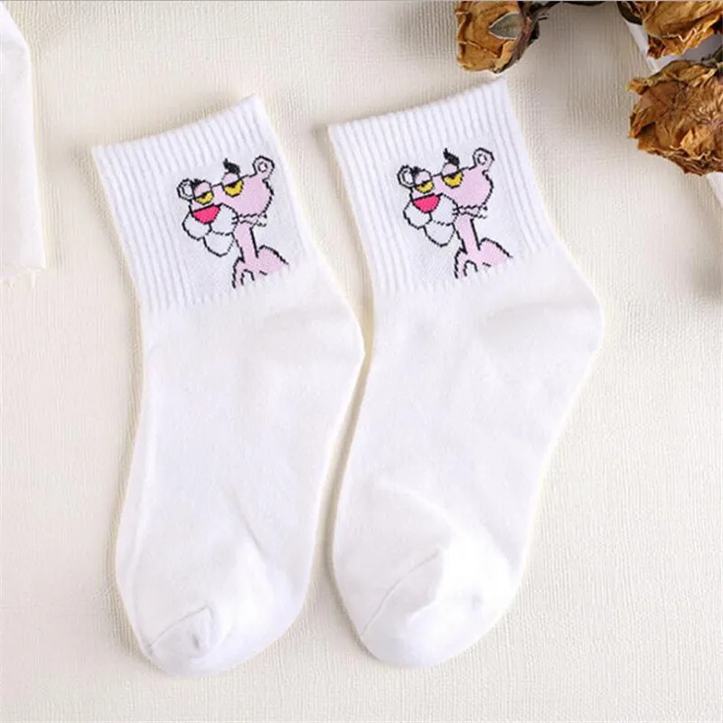Высококачественные милые элегантные милые носки с героями мультфильмов милые женские носки Харадзюку хлопковые повседневные белые носки с изображением животных