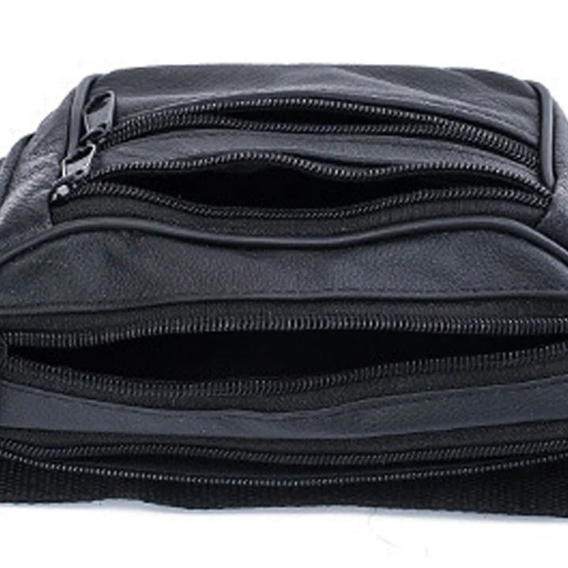 Натуральная кожа сумки на пояс Мужская сумка через плечо дорожная мягкий карман
