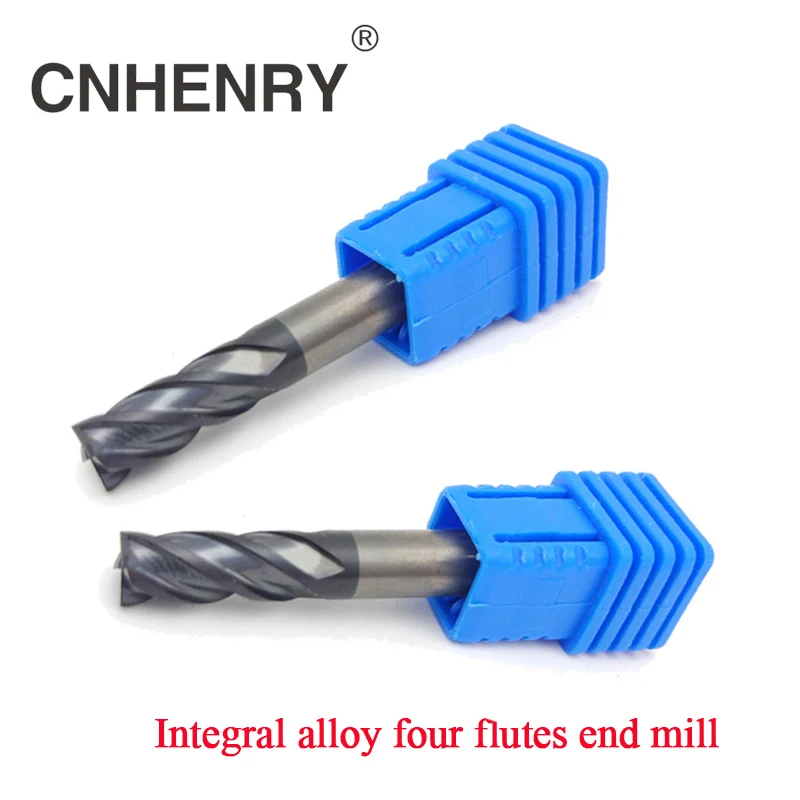 

Free Shipping 2pcs HRC45 Four Flutes Tungsten Solid Carbide Face End Mill CNC Milling Cutter Bits For Steel Milling 1-20mm