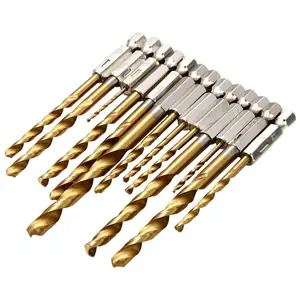 Набор из 13 штук сверлильный Кобальт Титан HSS ручка Шестигранная быстрая смена