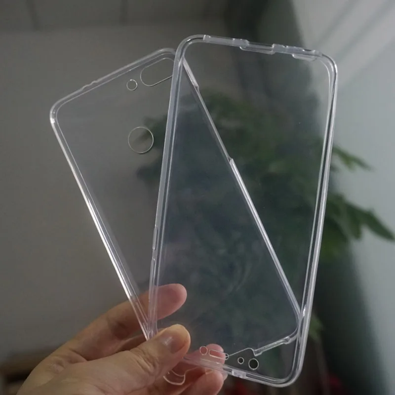 Чехол с полным покрытием 360 градусов для Huawei P Smart защита спереди и сзади ТПУ