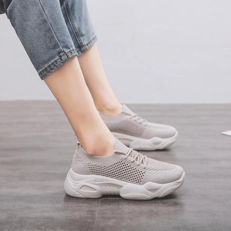 Bjakin Running Shoes For Sale Top Woman Sports Rubber 2020 Newest Women Sneakers Pink Jogging Zapatillas Deporte Mujer 40 | Спорт и