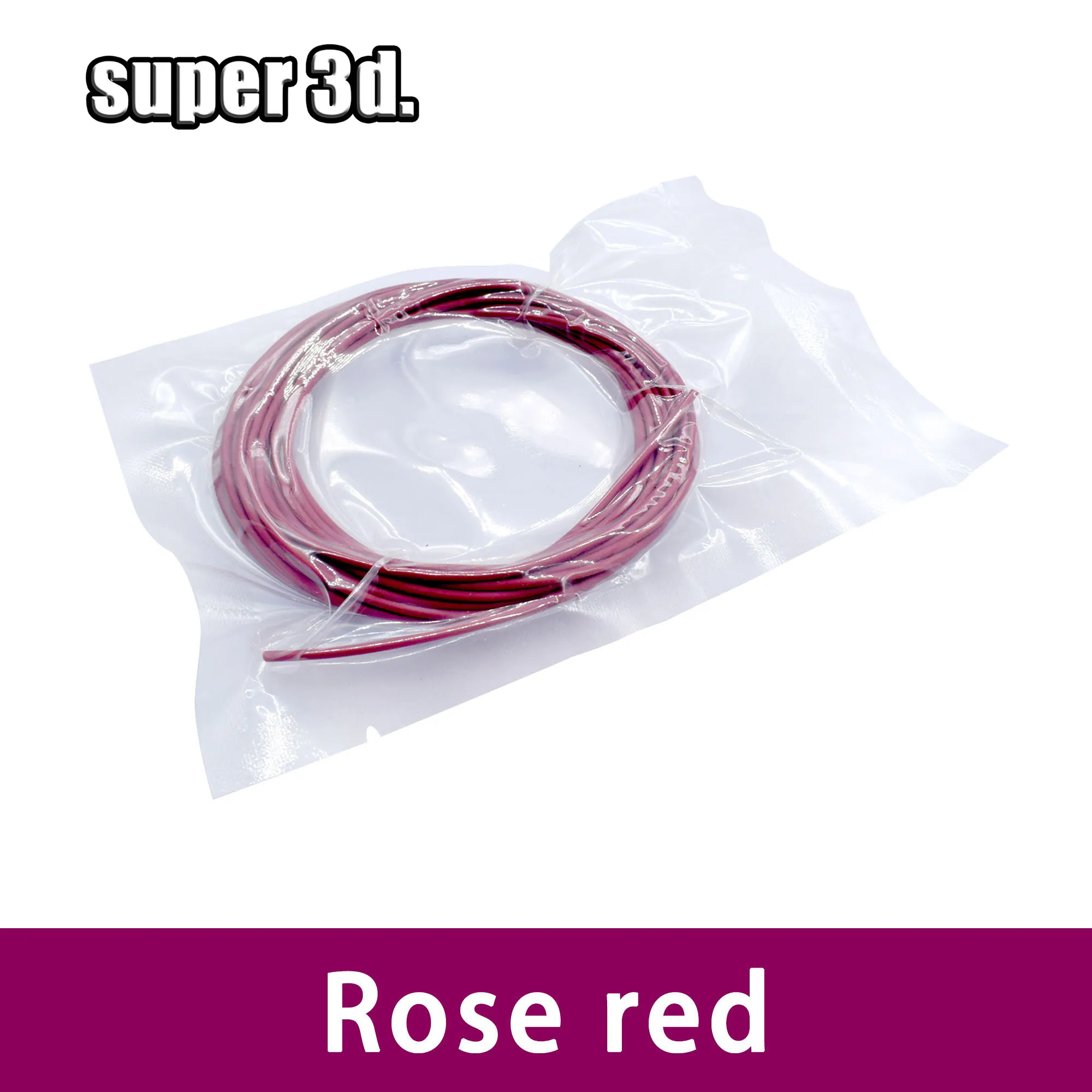 Rose red 5 м PCL многоцветная нить 1,75 мм Материалы для печати пластик для 3D печати ручки и части 3D принтера - Цвет: Rose red