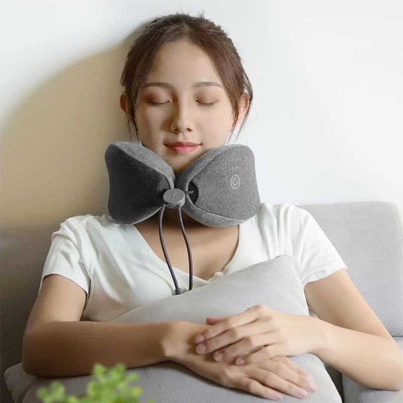 Xiaomi LERAVAN подушка-массажер для шеи Удобная помощь для сна уход за кожей Расслабление День рождения Свадьба подарок для мамы, папы, друга, путешествия поезд