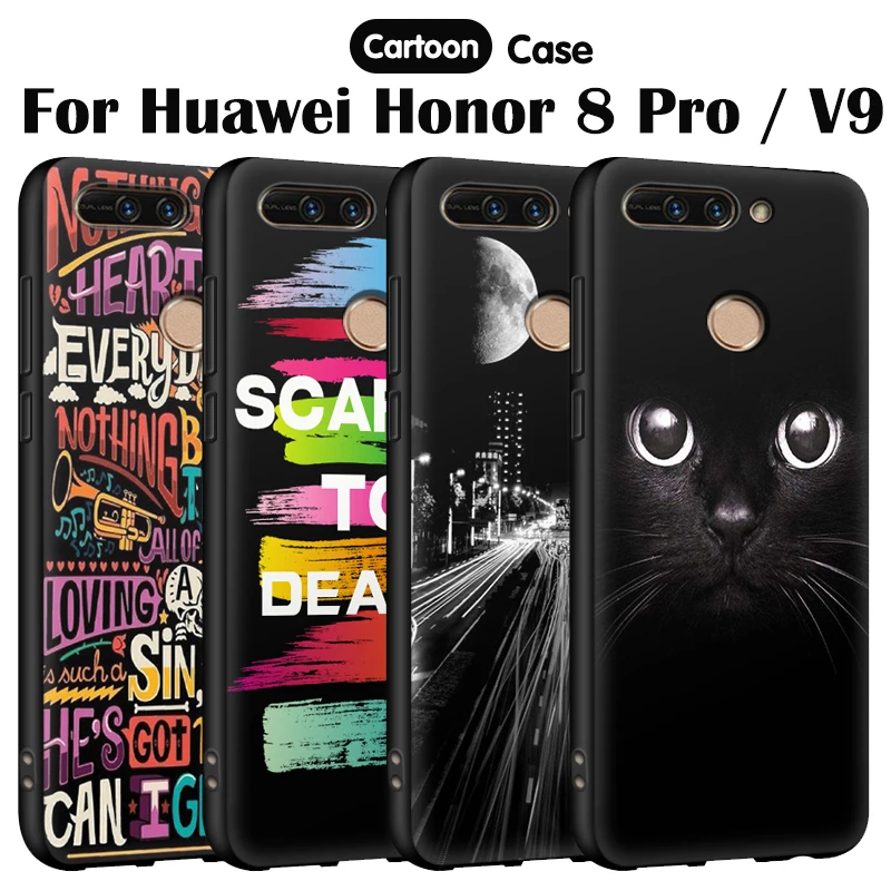 Чехол EiiMoo чехол для Huawei Honor 8 Pro для Honor V9 3D с мультяшным принтом 3D рельефная задняя Сумка для телефона чехол для Honor 8 Pro