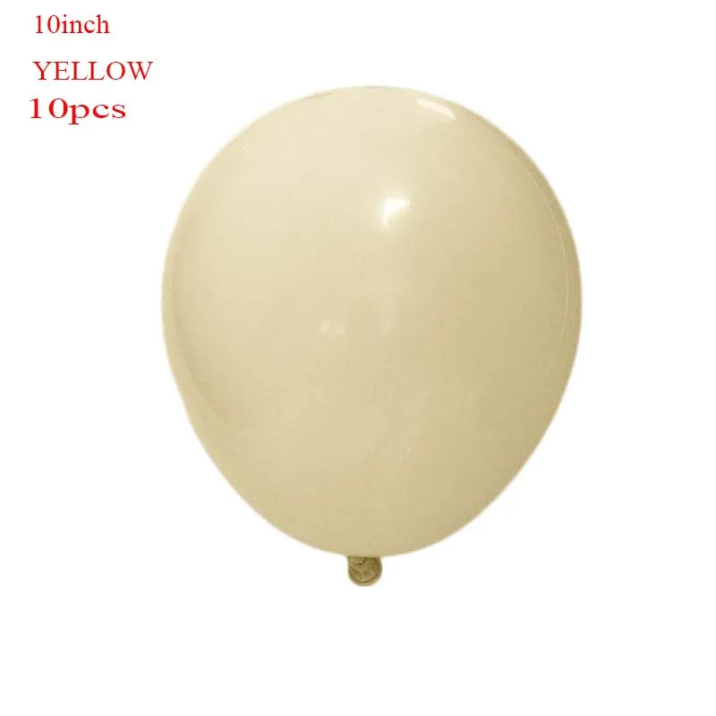 10inch yellowMacaron 10 18 36 дюймов Большой пастельных шарики Baby Shower украшения мгновенной проявки Macaroon баллоны Blanc на свадьбу и день рождения Globos латексный воздушный шар S6XZ - Цвет: 10inch yellowMacaron