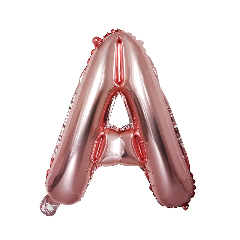 

Wedding room layout balloon 16 inch rose gold letter foil balloon birthday scene decoration letter aluminum balloon