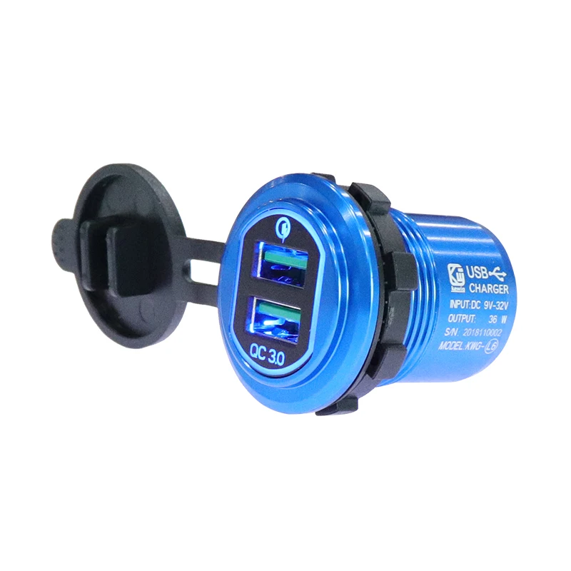 Новые тренды портативный мобильный телефон двойной usb QC3.0 Автомобильная вилка зарядного устройства