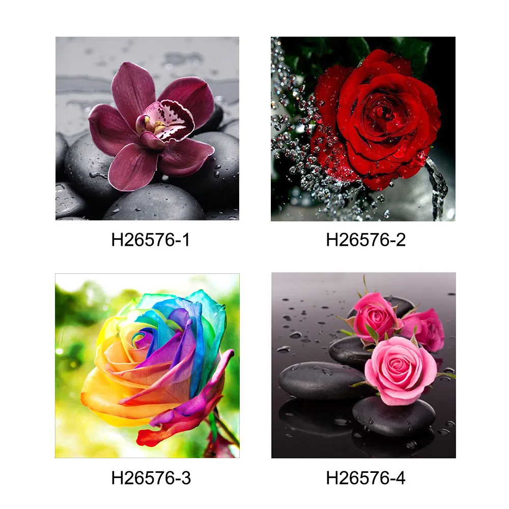 Алмазная 5D картина сделай сам вышивка с розовыми розами стразы полное сверление