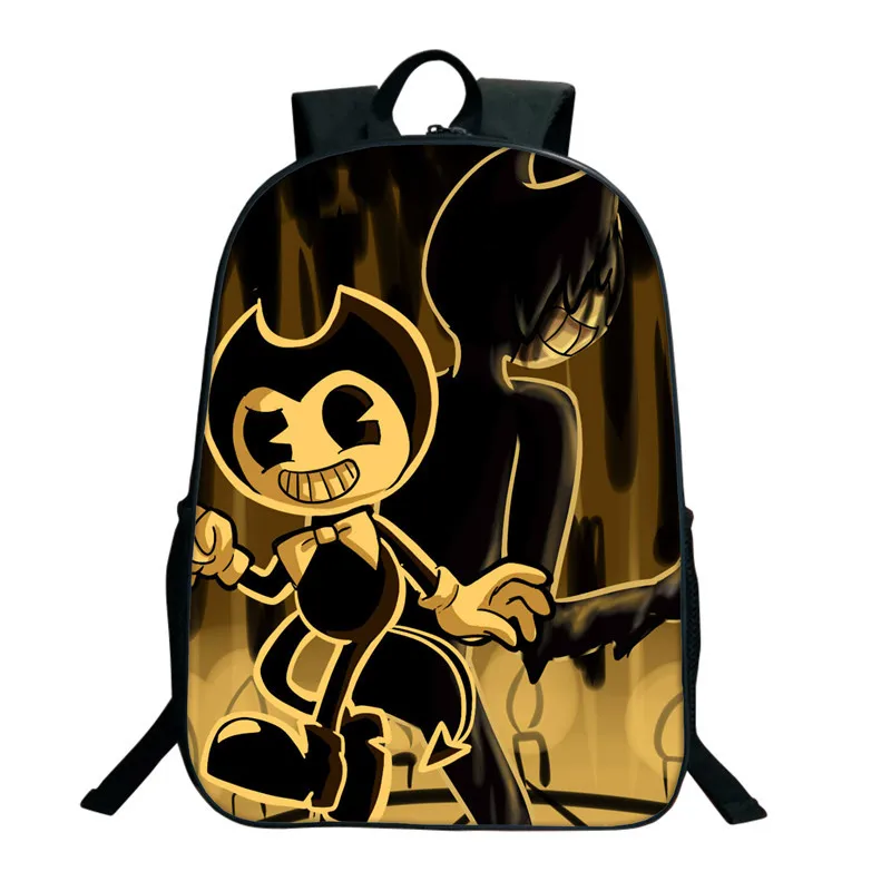 Рюкзаки Bendy And The Ink Machine для студентов детские рюкзаки Boris двухслойная школьная