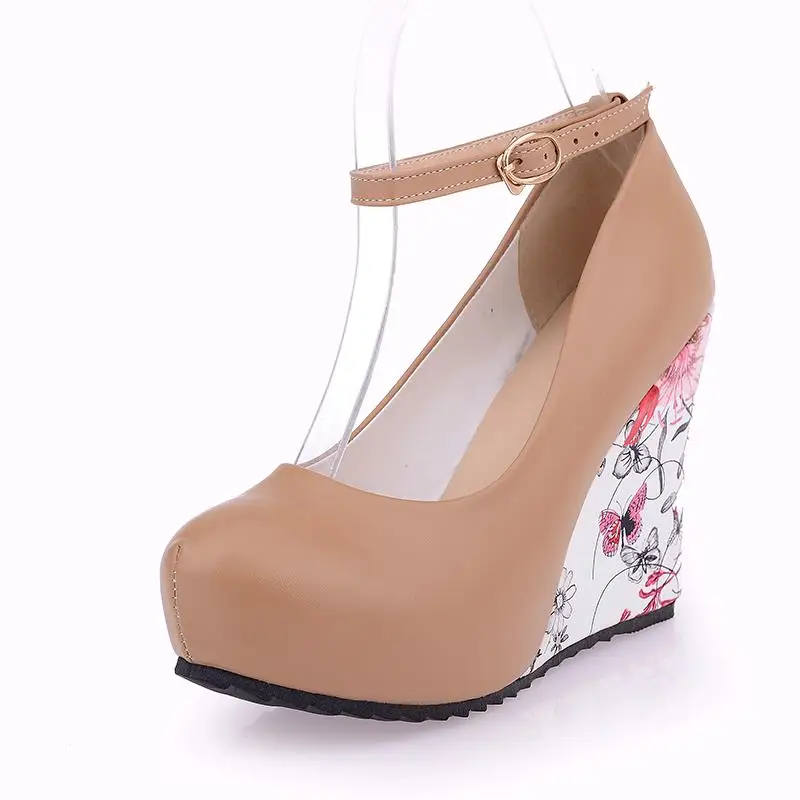 Женские туфли лодочки с ремешком на щиколотке платформе|pumps for women|2017 high heelsfashion heels