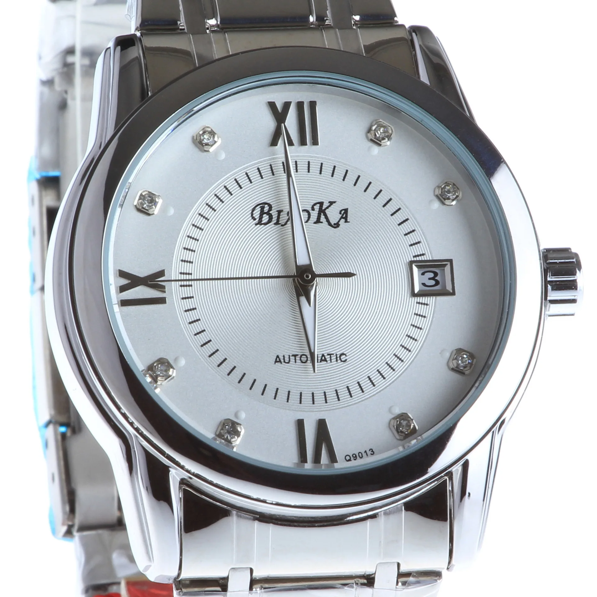 Мужские наручные часы BIAOKA золотистые водонепроницаемые с календарем