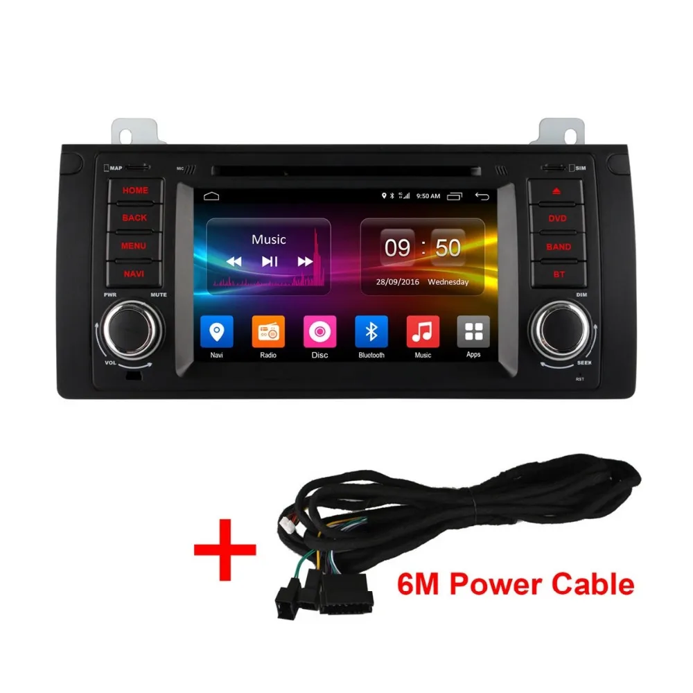 Vehicel 2 din автомагнитолы gps Android 6 0 мультимедийный плеер bluetooth для BMW E36 X5 E53 E38