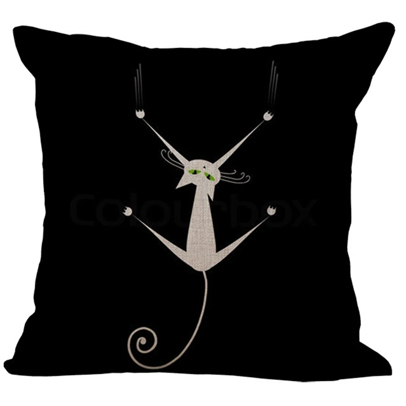 1 шт. черно-белого цвета рисунок кота из мультфильма для маленьких девочек