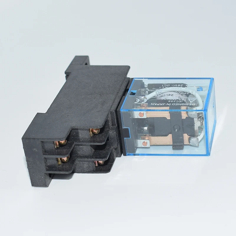 10 adpdt реле 12VDC 24VDC 110VAC 220VAC LY2N общего назначения LY2NJ с базы Разъем 8 контакты LY2 |