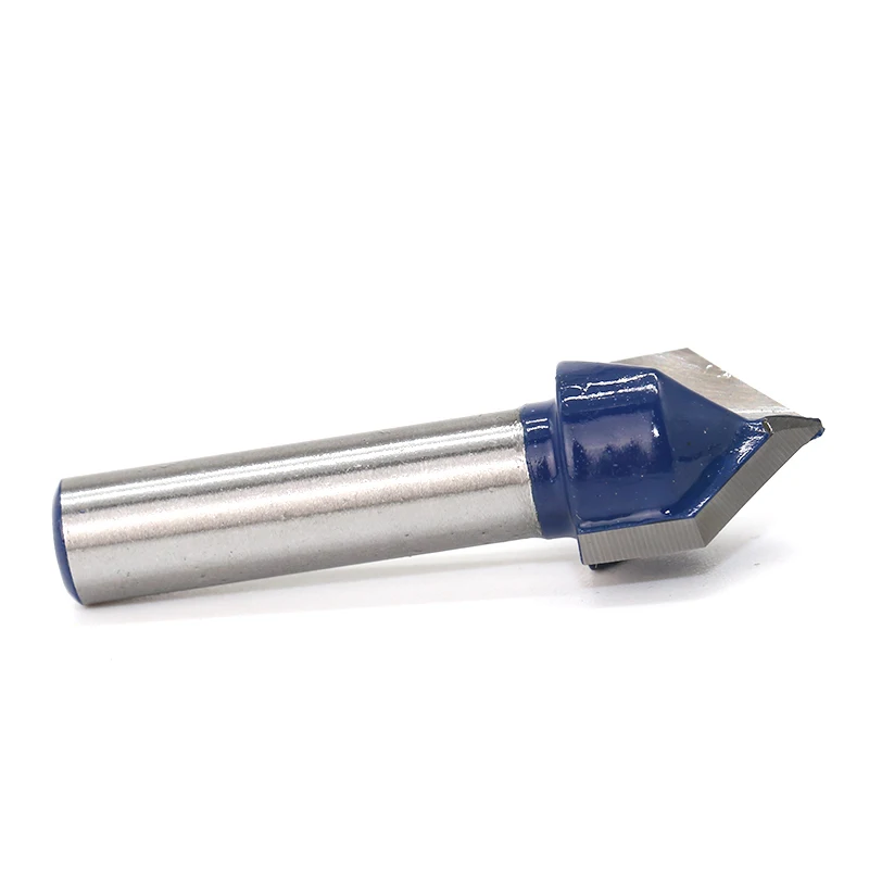 1 шт. 8 &quotхвостовик 90 градусов V Groove шаблон канавка фреза 5/8''|groove router bit|v groove