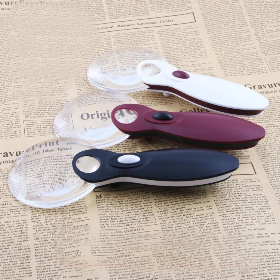 Горячая распродажа 10X90 мм черная ABS пластиковая ручка LED освещенное стекло для