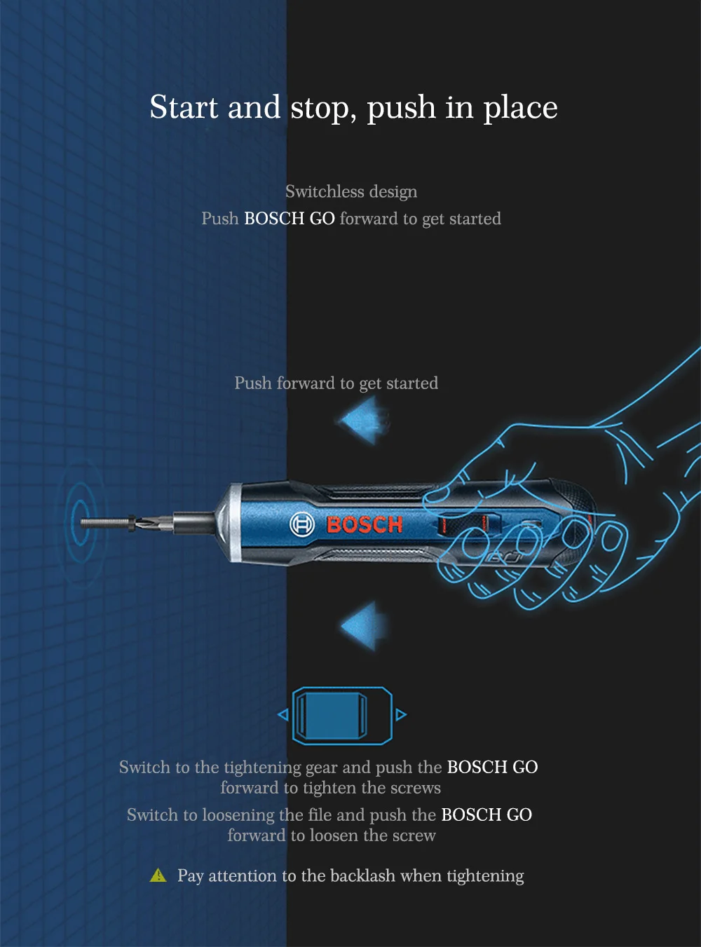 Электрический шуруповерт bosch GO, Мини электрическая шуруповерт, литиевый винт, 3,6 В, электроинструмент, перезаряжаемая маленькая дрель