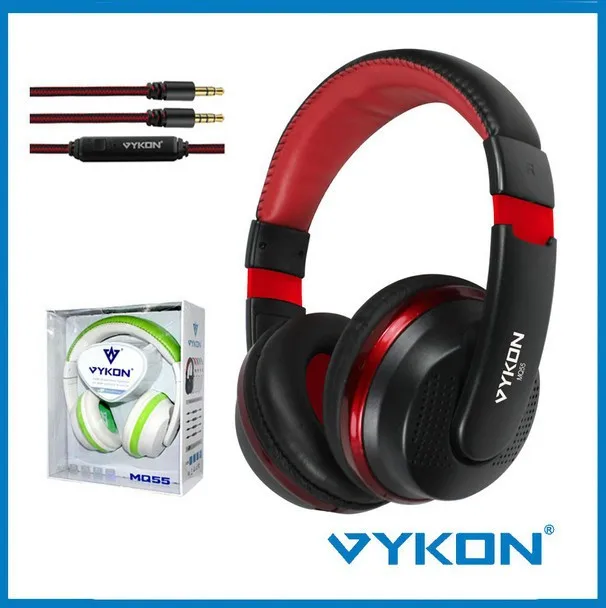 New! VYKON MQ55 на Головке ближайшие Стерео Гарнитура Игры Проводной Наушники Наушники для iPhone iPod Samsung PC Компьютер MP3
