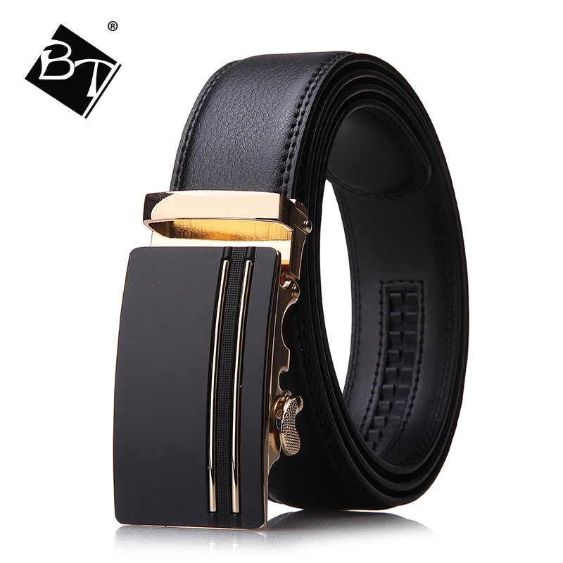 Мужская Автоматическая пряжка из натуральной кожи роскошные ремни бизнес