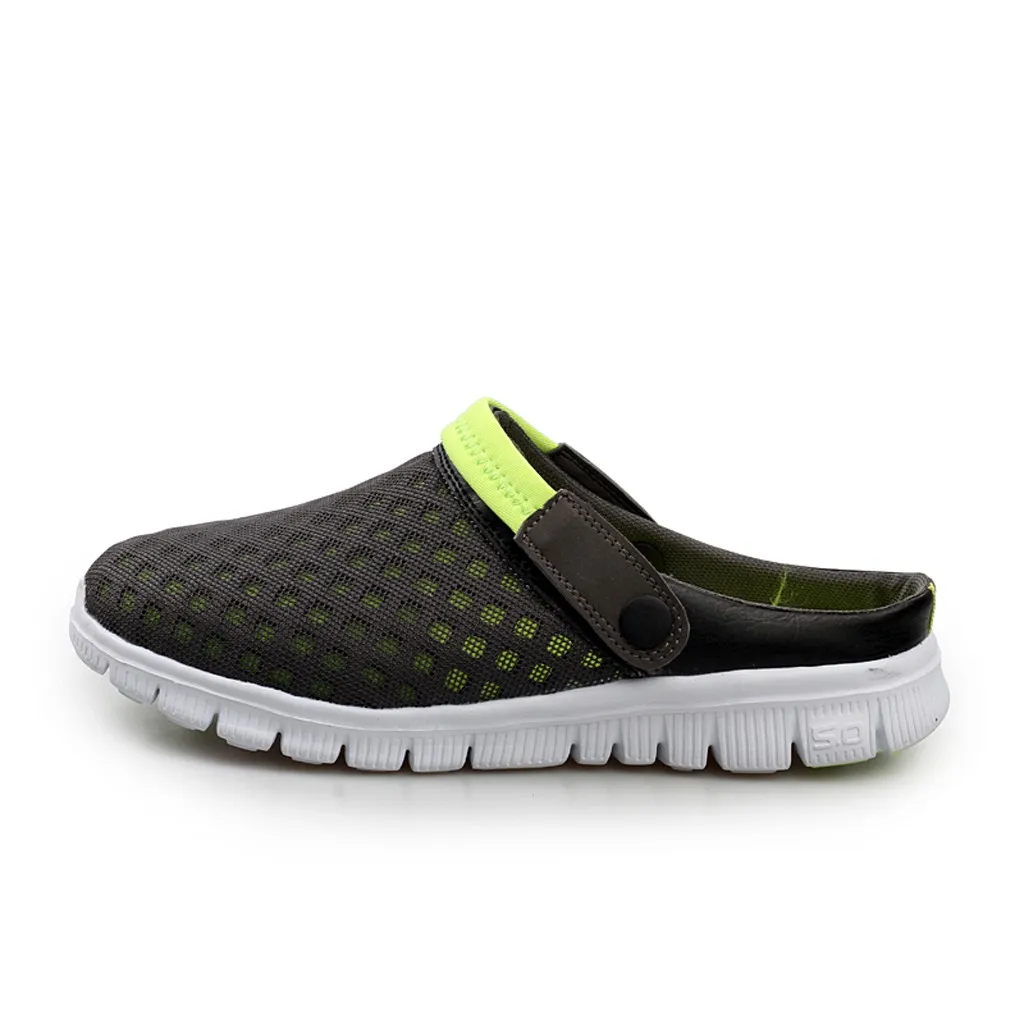 SAGACE Men Women Casual Shoes Couple Beach Sandal Mesh Breathable Flip Flops Shoes Shoes Sandles Sandals New Shoes Jul1