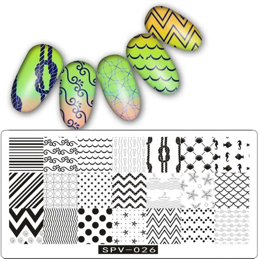 Стальный DIY Художественный штамп с изображением для ногтей штамповочные