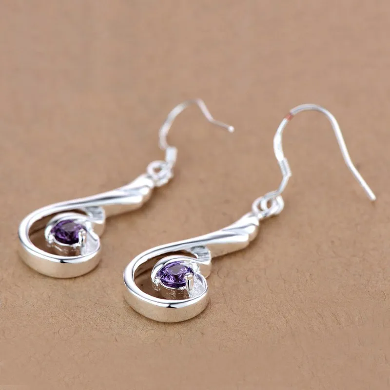 Любимый подарок модные Подвесные серьги с кубическим цирконием красивые для